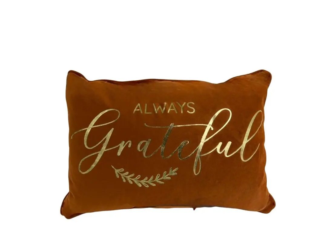 Decorative pillows for Harvest Season ( Case of 12 Pillows) Always Grateful
