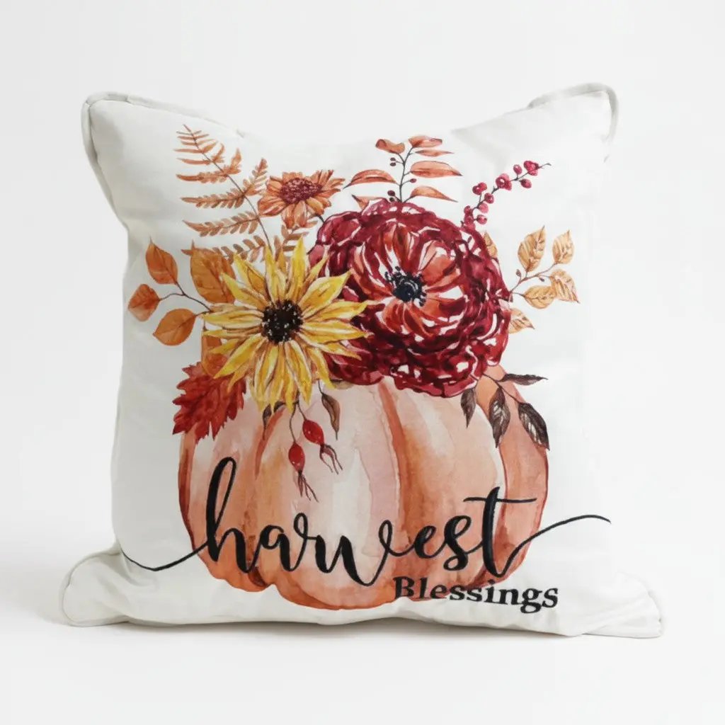 Decorative pillows for Harvest Season ( Case of 12 Pillows) Harvest Blessing