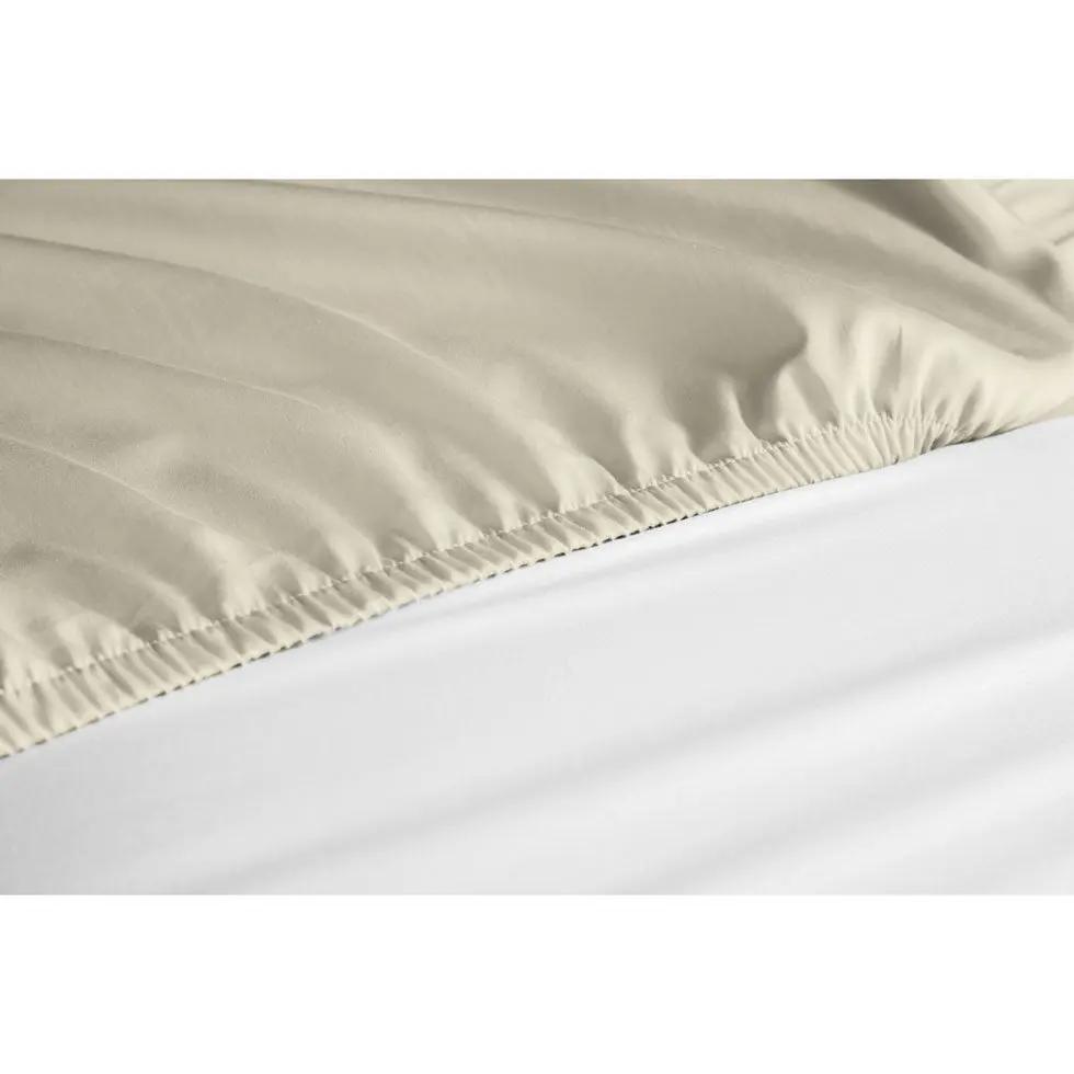 Value Collection Fitted Sheet (Case of 24) Bone / King - 78" x 80" x 15"