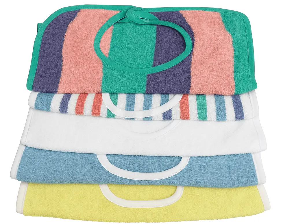 Carewear Cotton Blend Velcro Bibs (Case of 72) 