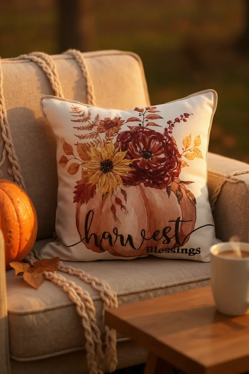Decorative pillows for Harvest Season ( Case of 12 Pillows) 