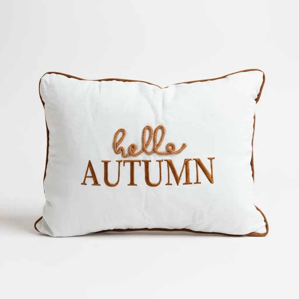 Decorative pillows for Harvest Season ( Case of 12 Pillows)  Hello Autumn