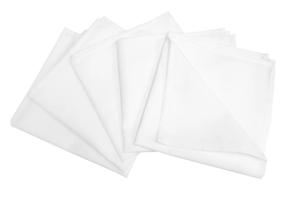 EnduraWeave Dining Linens  White Napkin / 20" x 20" - 6.8 OZ (Case of 300)