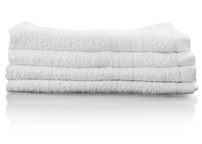 Case of CleanLine 86/14 Cotton/Poly Blend Economy Towels - The Linen Factory Wholesale