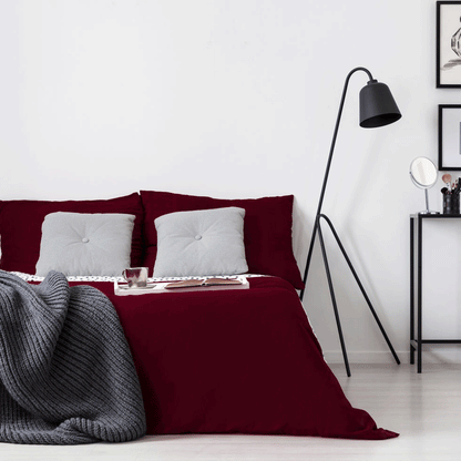 Luxe Collection Duvet Cover (Case of 6)  Burgundy / King - 106" x 86"