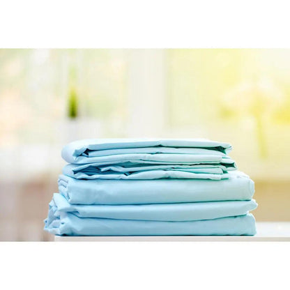 Premiere Collection Fitted Sheet (Case of 6)  Light Blue / King - 78" x 80" x 12"